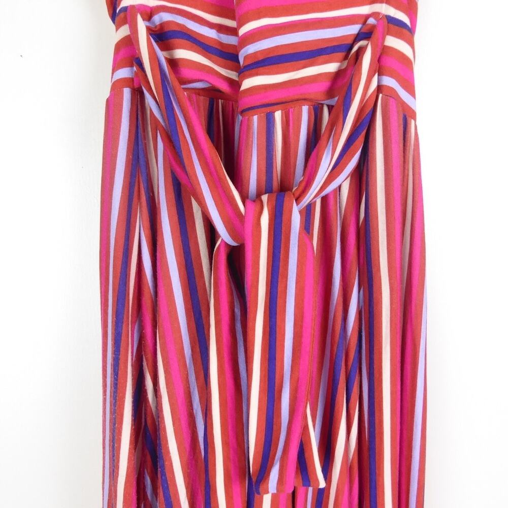 Anthropologie Maeve Dress Womens SZ M Sleeveless Striped Boho Ruffled Coastal - Picture 12 of 15
